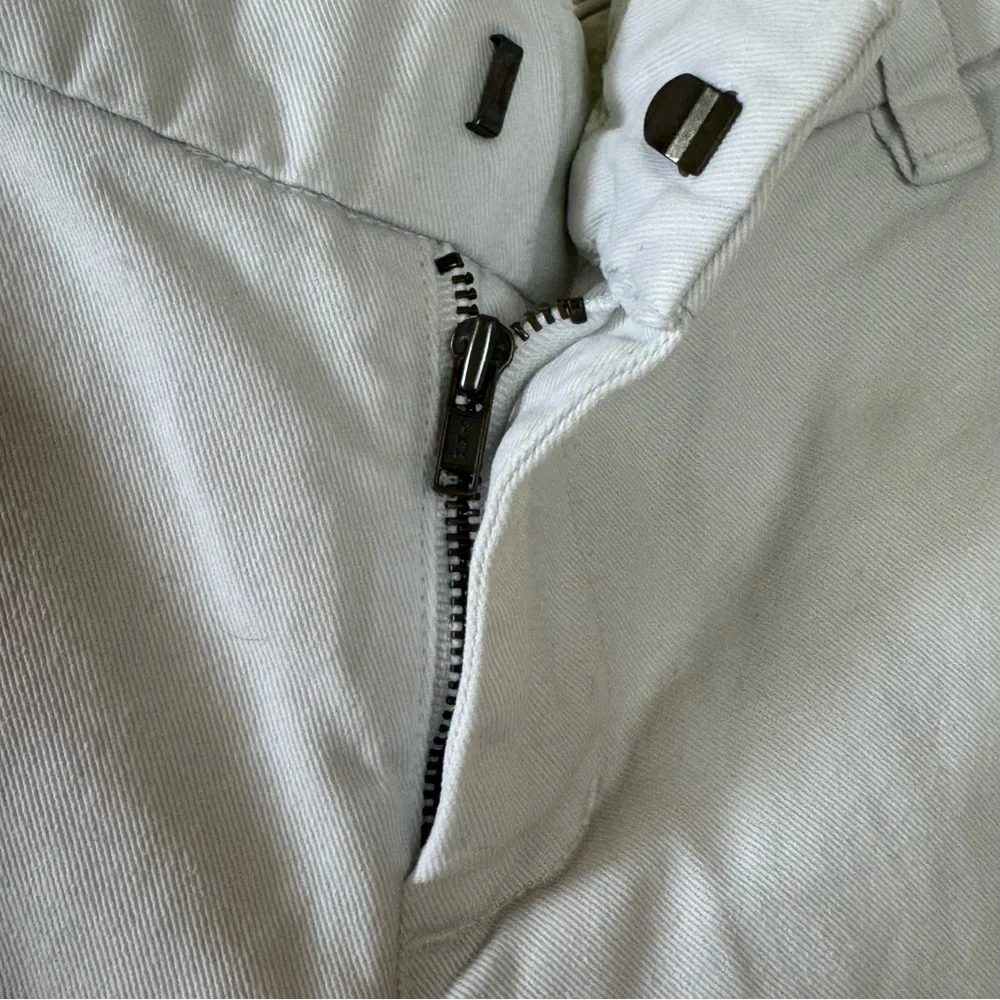 Vintage Americana Eagle Womens Bermuda Shorts Cream Size‎ 8 Zip - Picture 3 of 9